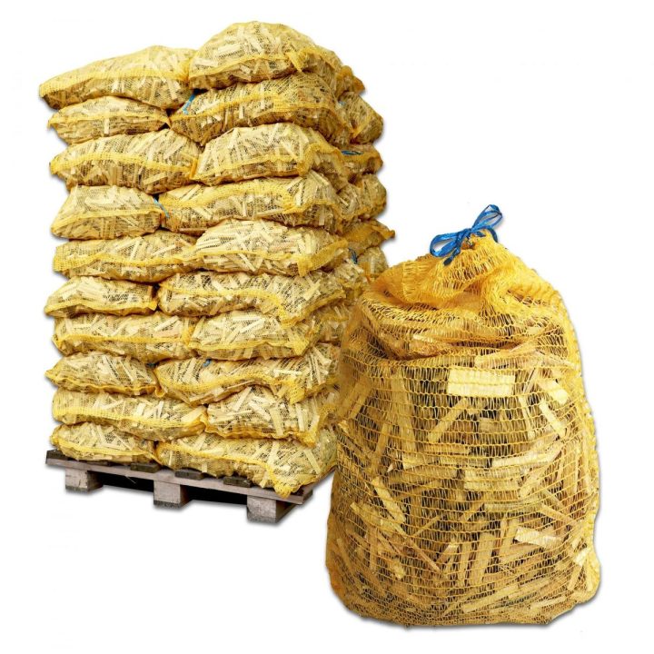 Bois d’allumage — 50 filets — Bois tendre calibre 8 cm