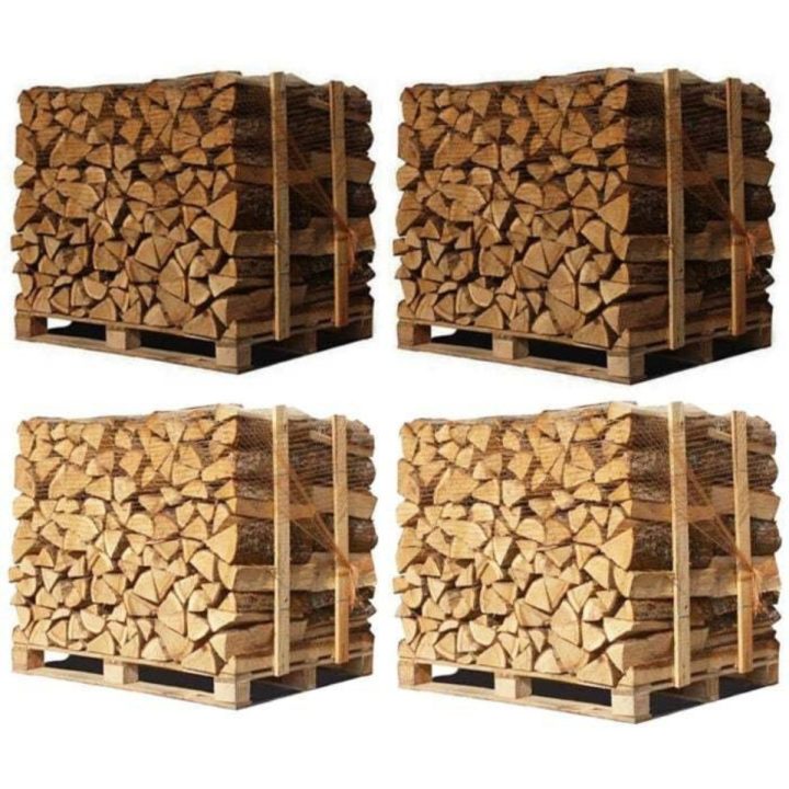 Lot de 4 palettes — 2 chêne blanc + 2 hêtre et charme — 40 cm