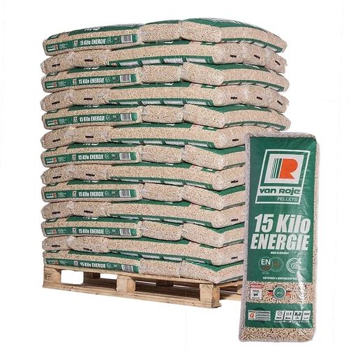 Granulés de bois Premium — Palette de 65 sacs de 15 kg